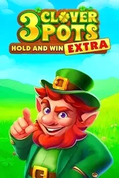 3 Clover Pots slot with leprechaun in green field